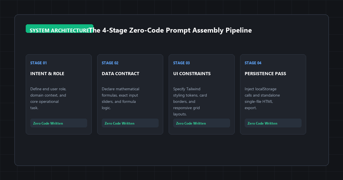 The 4-Stage Zero-Code Prompt Assembly Pipeline