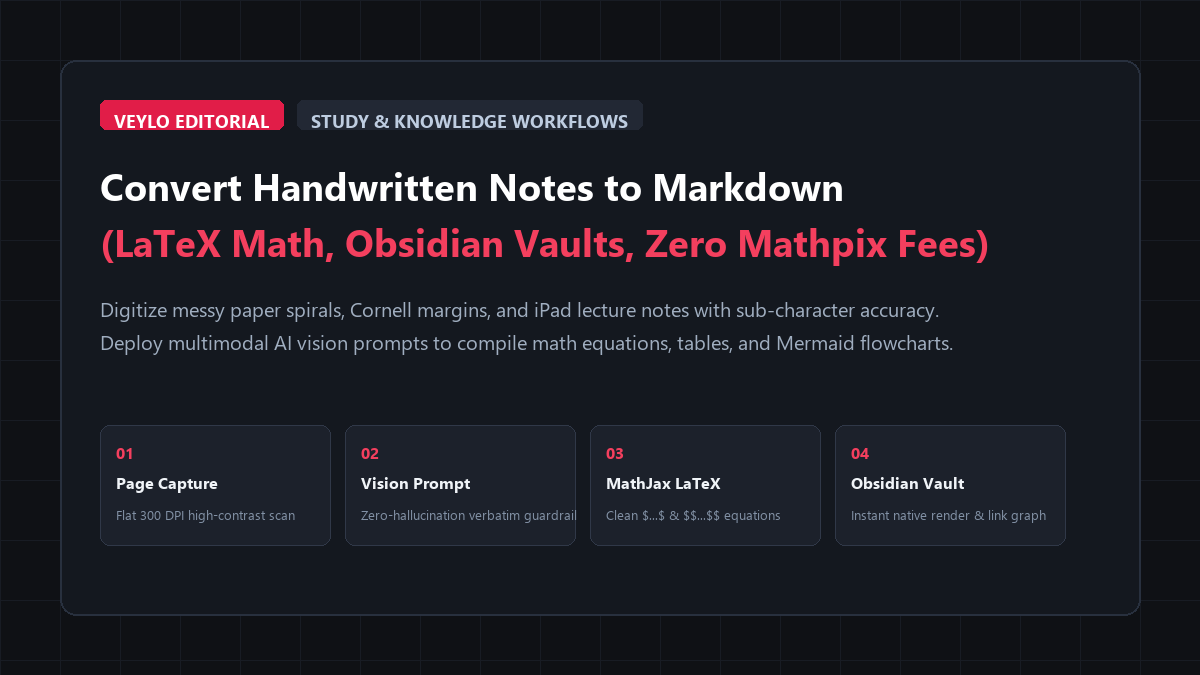 How to Convert Handwritten Notes to Markdown for Free with AI