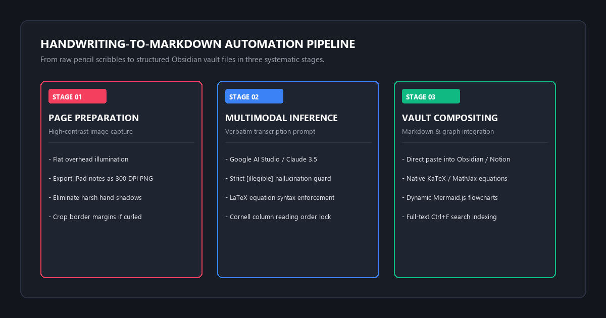 Handwriting-to-Markdown Automation Pipeline