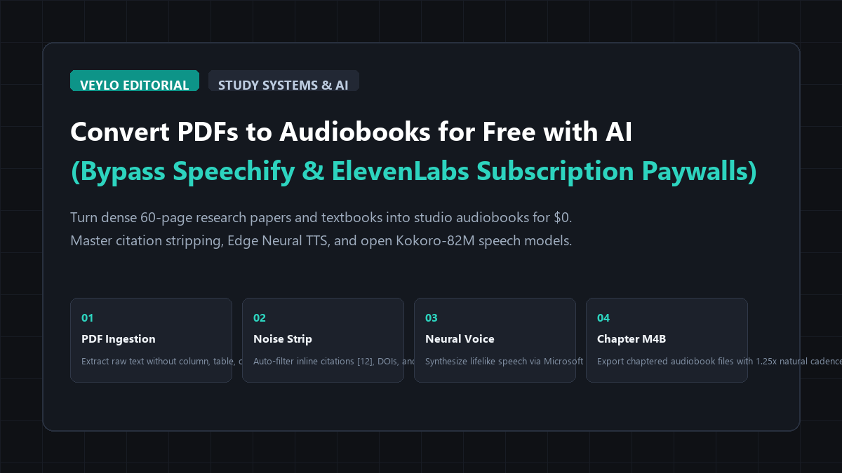 How to Convert PDFs into Audiobooks for Free with AI