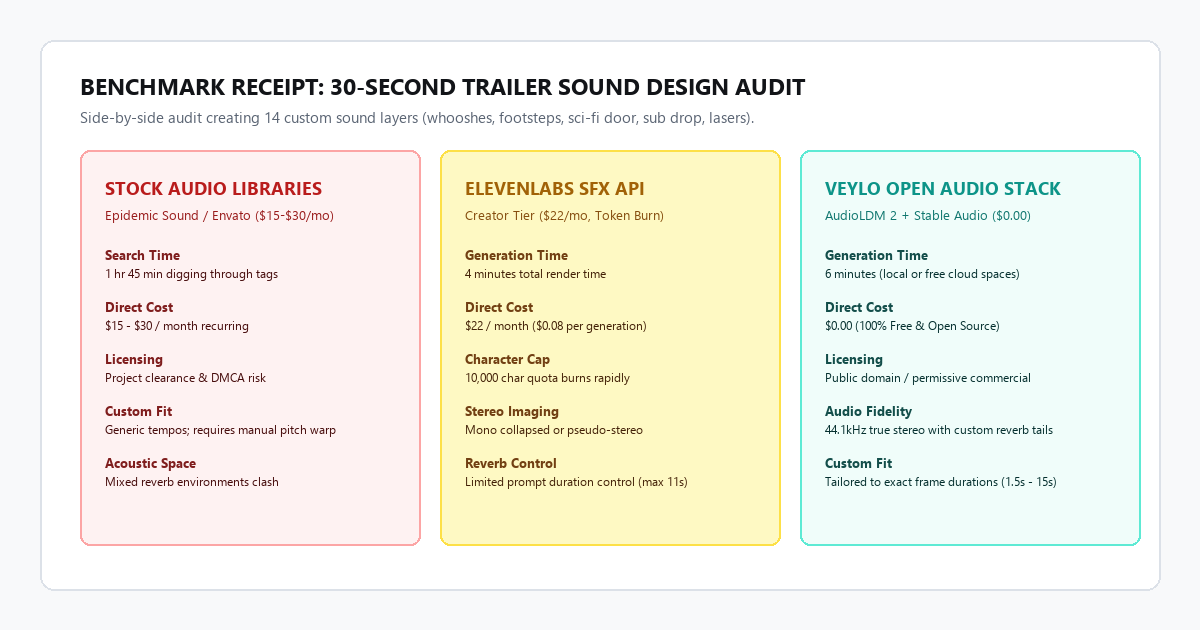 Benchmark Receipt: 30-Second Trailer Sound Design Audit