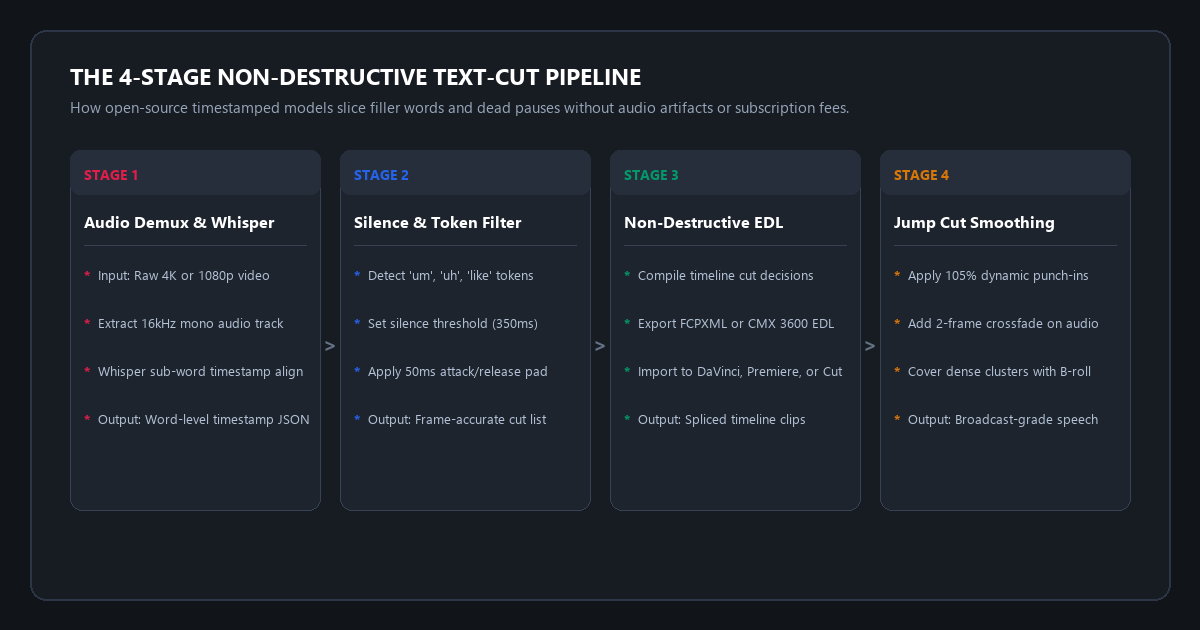 The 4-Stage Non-Destructive Text-Cut Pipeline