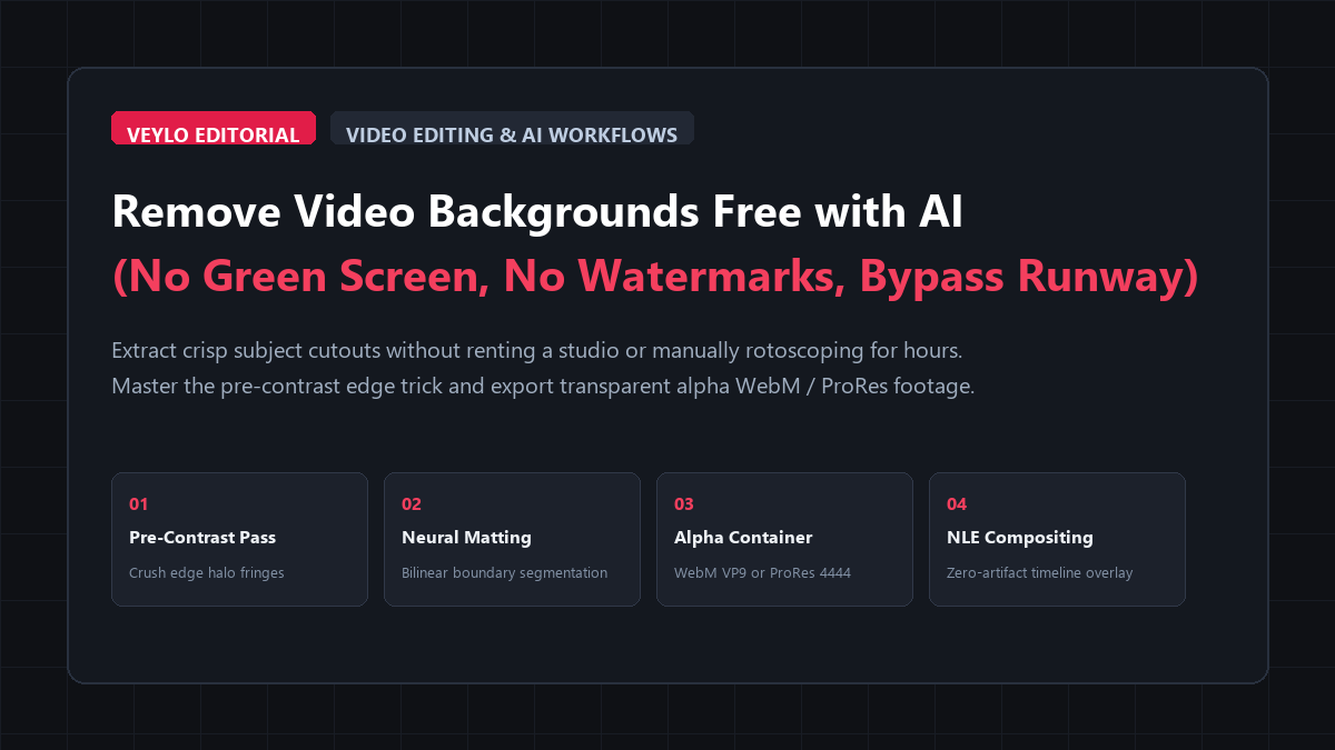 How to Remove Video Background Without Green Screen for Free with AI