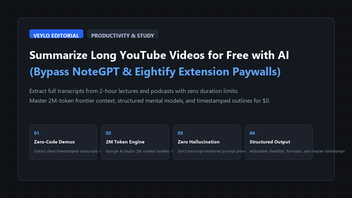 How to Summarize Long YouTube Videos for Free with AI