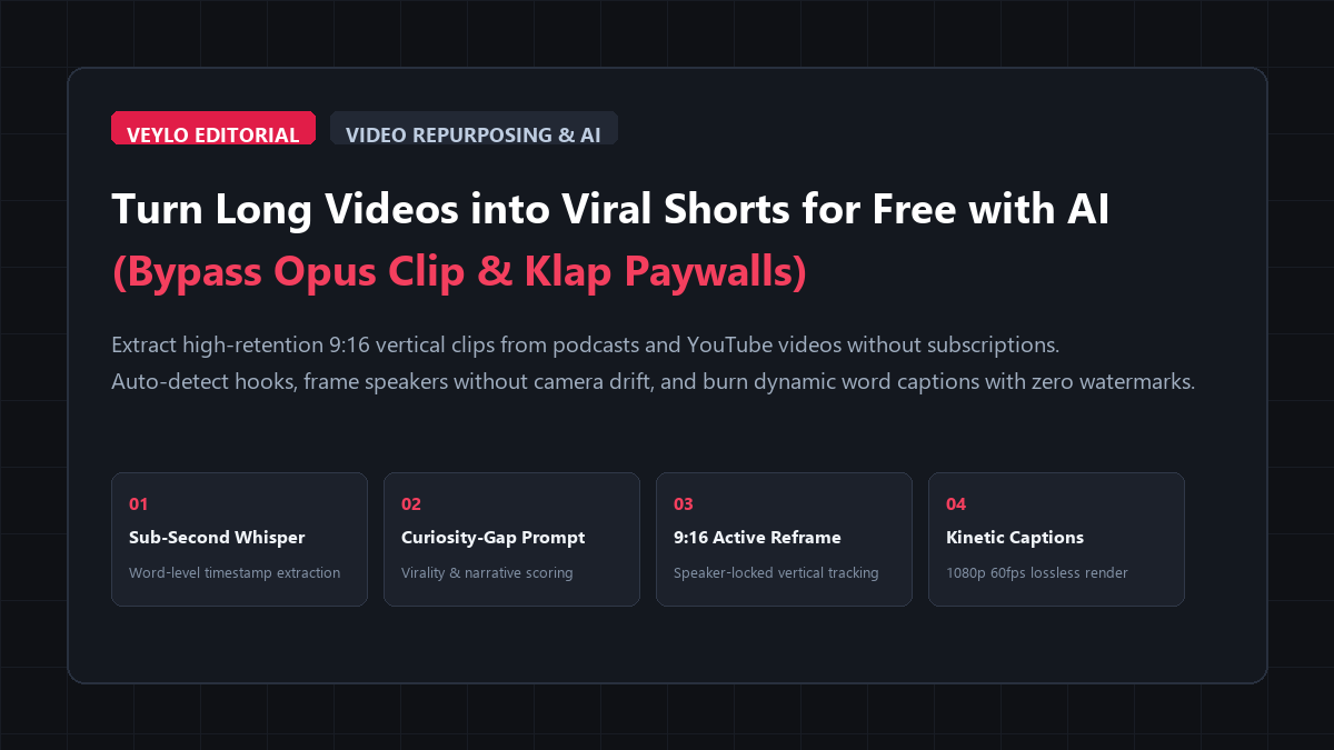 How to Turn Long Videos into Viral Shorts for Free with AI