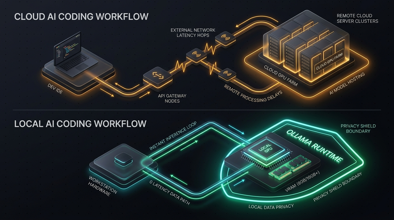 Local vs Cloud AI Inference Architecture